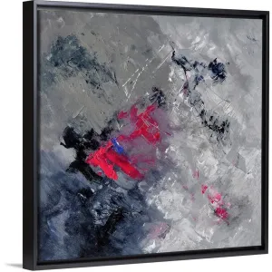 "Abstract 88114010" Black Float Frame Canvas Art