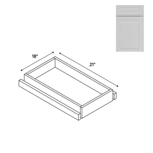 RTA - Elegant Shaker White - Base Roll Out Tray - 14"W x 4.25"H x 21"D