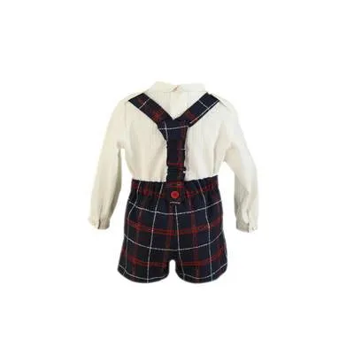 Tartan Overall Set