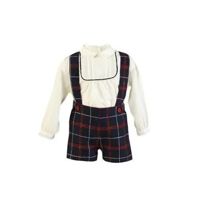 Tartan Overall Set