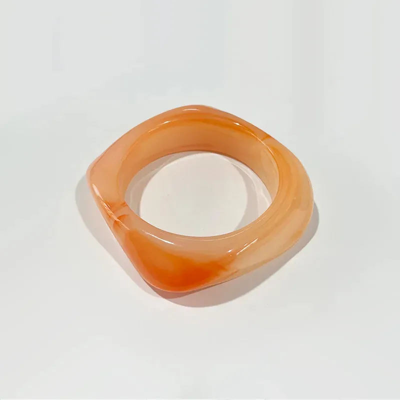 TEEK - Acrylic Colorful Square Resin Bracelet