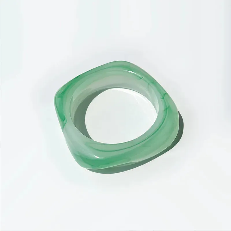 TEEK - Acrylic Colorful Square Resin Bracelet