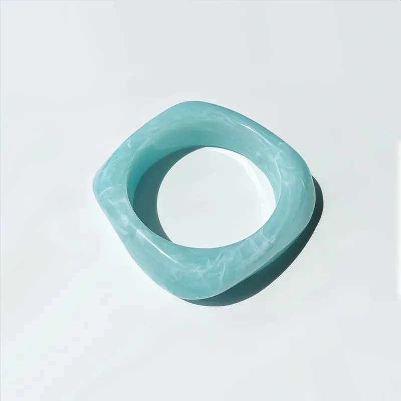 TEEK - Acrylic Colorful Square Resin Bracelet