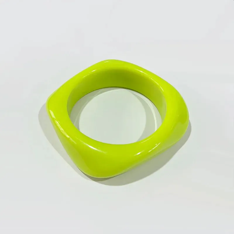 TEEK - Acrylic Colorful Square Resin Bracelet