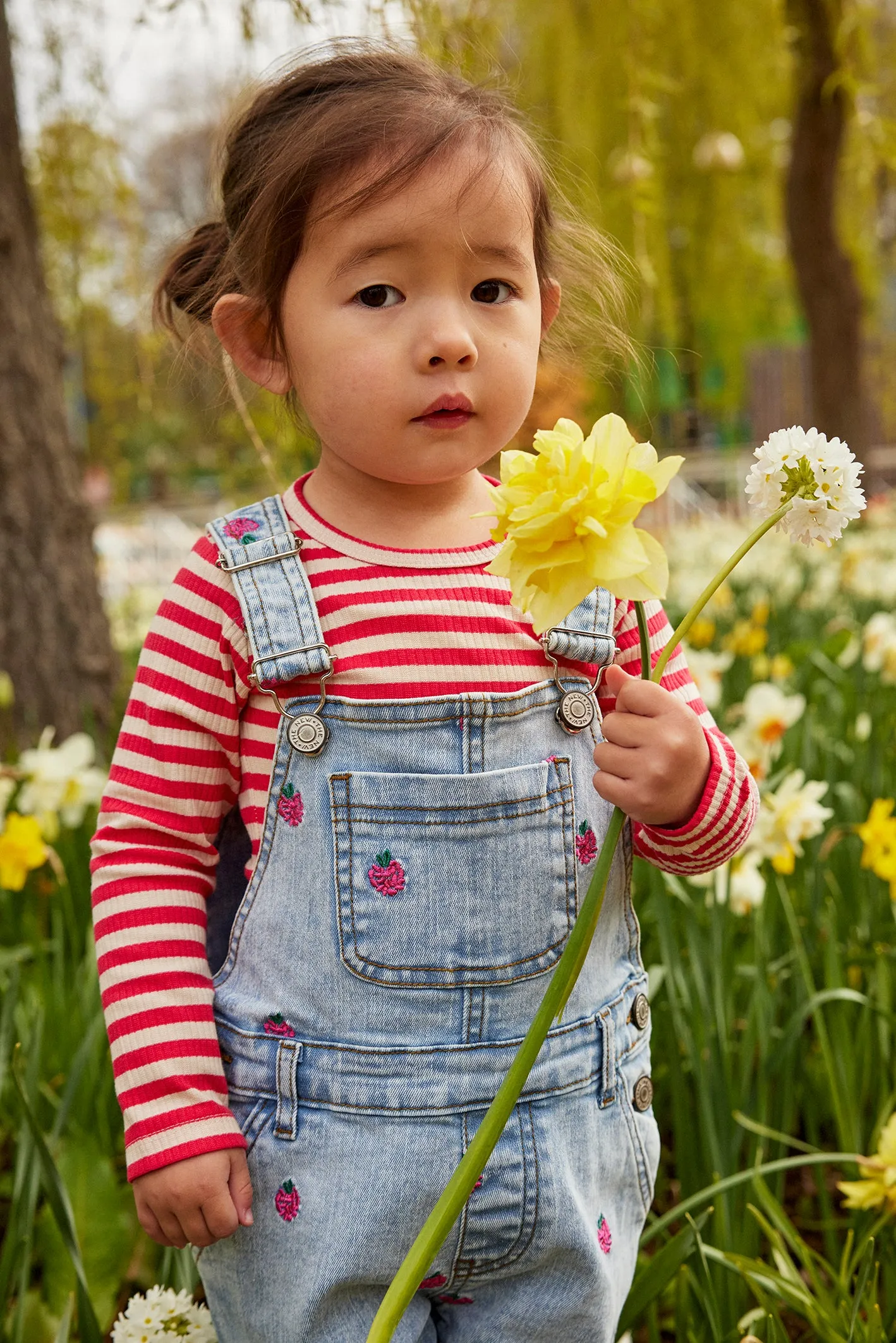 The Jayla Raspberry Denim Shortalls - BABY