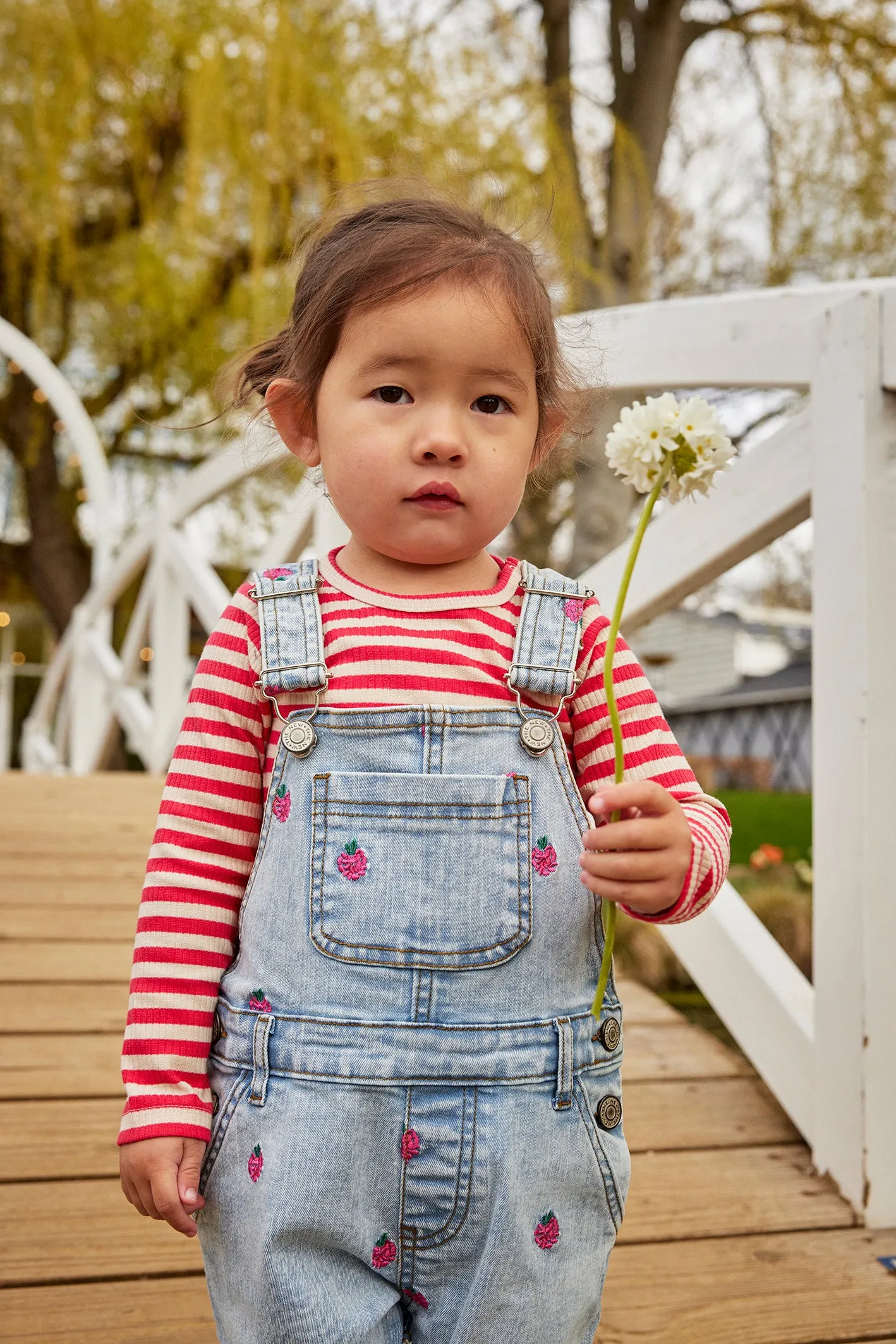 The Jayla Raspberry Denim Shortalls - BABY