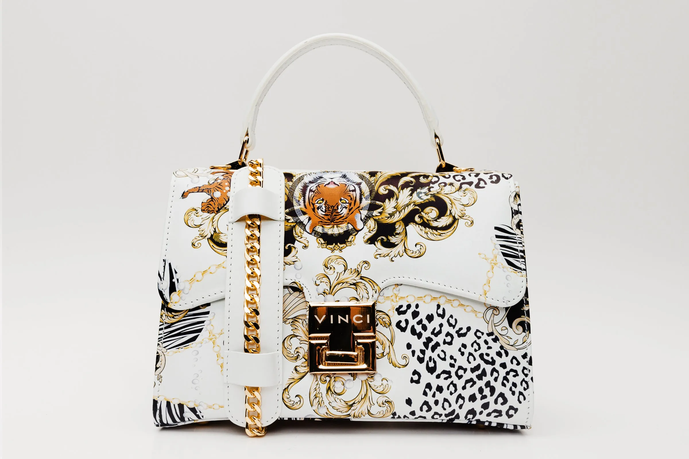 The Perugia White Leather Handbag