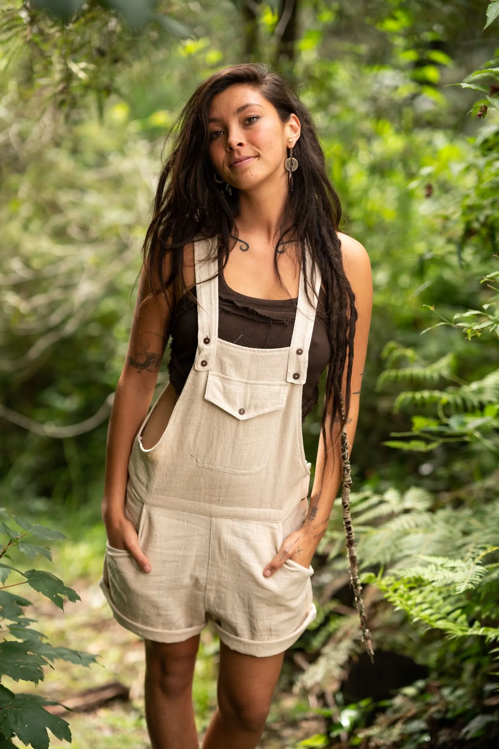 Tribal Overalls Shorts - Wholesale