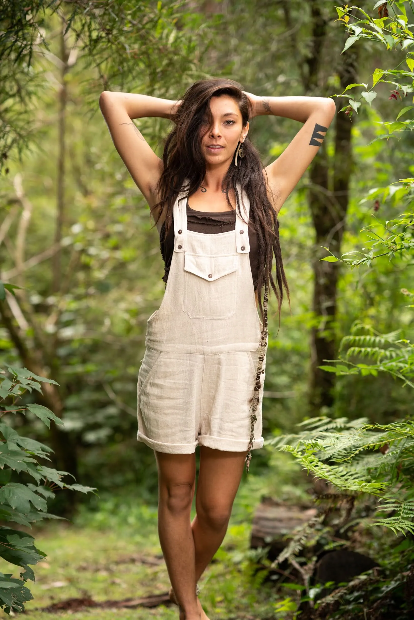 Tribal Overalls Shorts - Wholesale