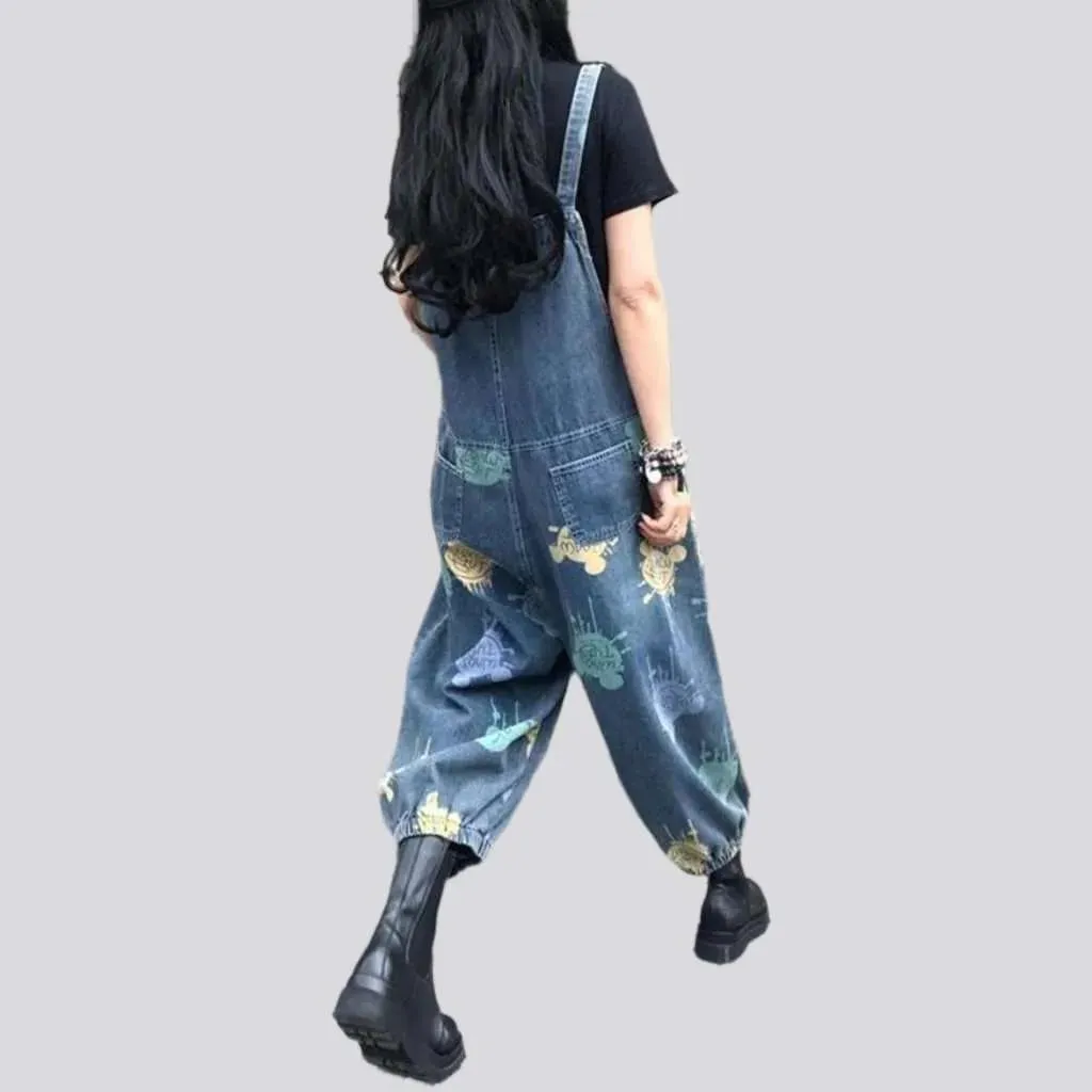 Vintage denim dungaree for ladies