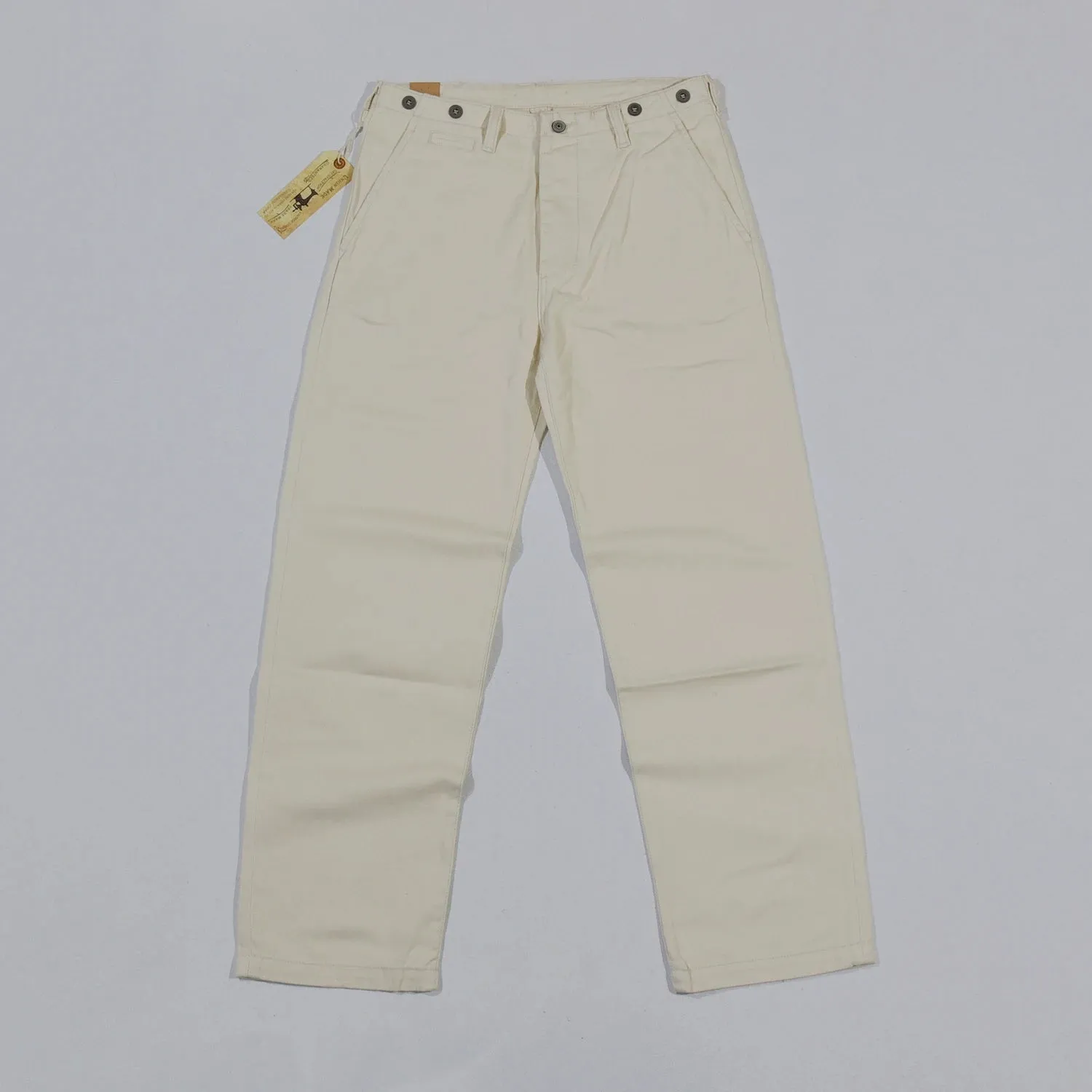 Vintage Men's Calico Pants Overalls Straight Casual Suit Pants