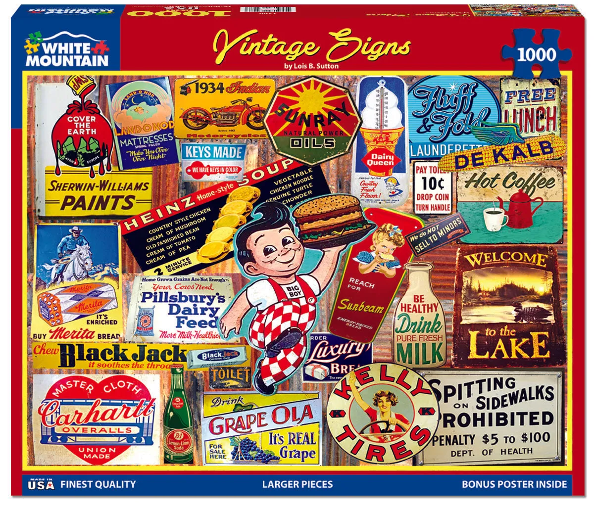 Vintage Signs (1189pz) - 1000 Pieces