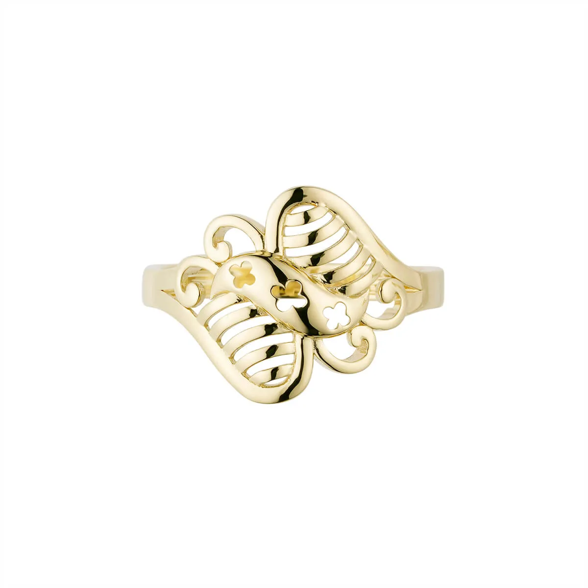 Womens butterfly fashion ring