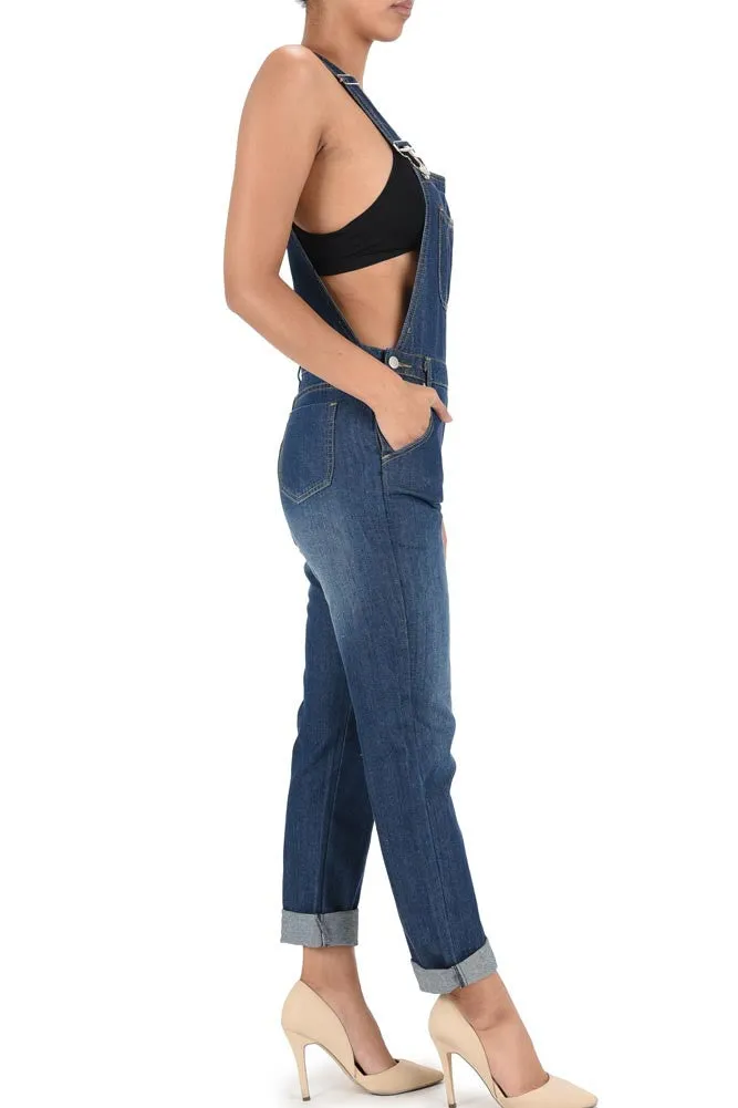 Women's Classic Style Skinny Overalls