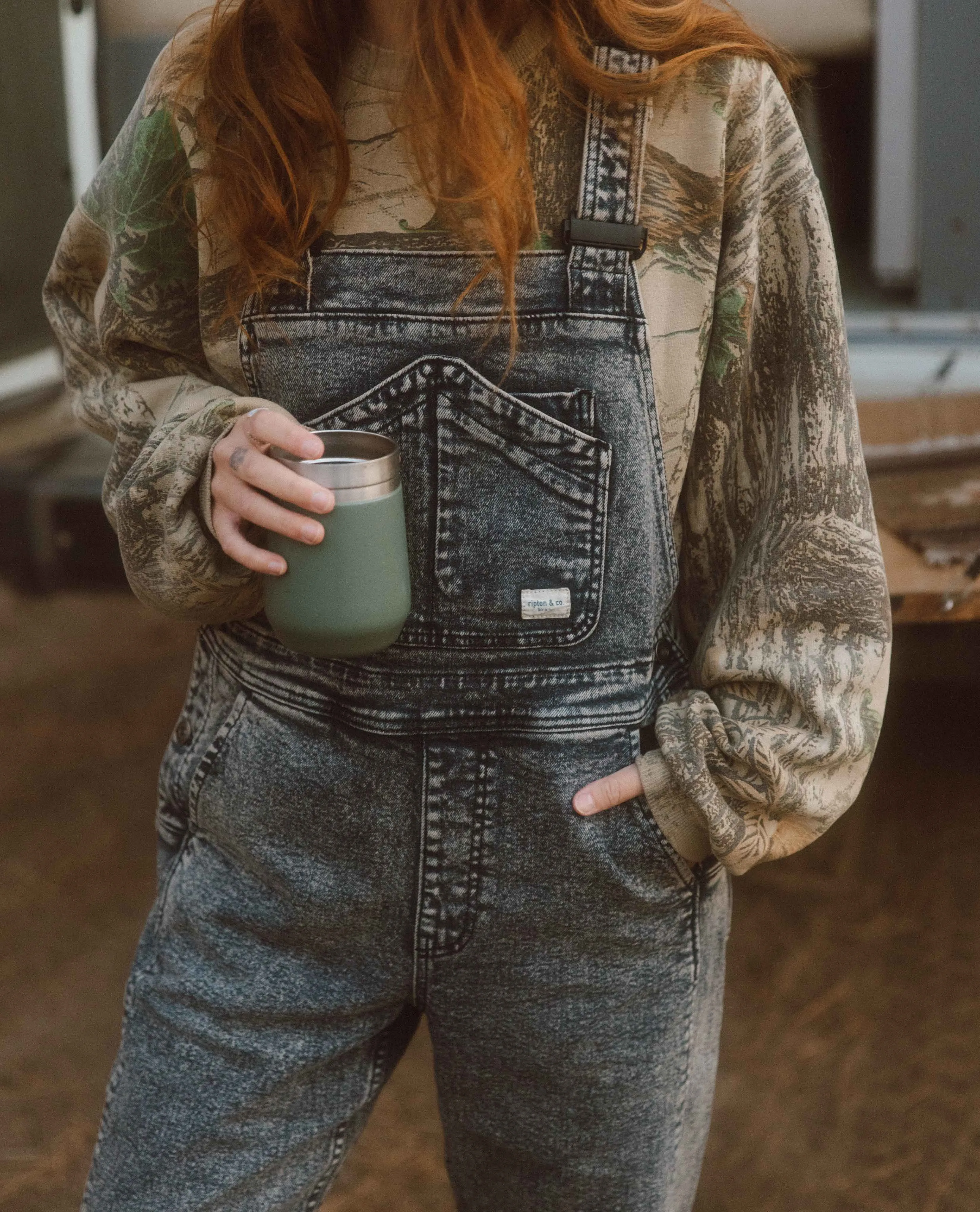 Women's Starving Jartist Overalls Mercury