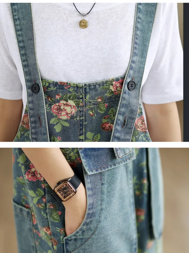 Women's Stylish Summer & Spring Casual Versatile Short Overalls Dungarees